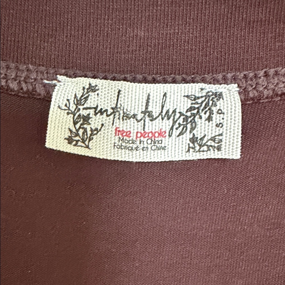 Free People Chocolate Long Sleeve Top - Picture 2 of 4